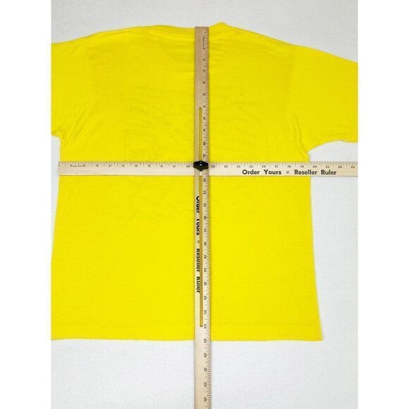 Vintage 1990 Bridgeport Jr High Band T-Shirt Yellow Music Single Stitch - Picture 6 of 8